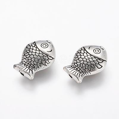 Tibetan Style Alloy Beads TIBEB-6794-AS-R-1