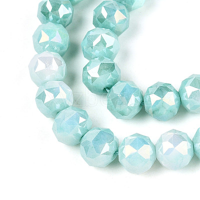 Anti-Tarnish Electroplate Glass Beads Strands X-GLAA-N010-10mm-10-1