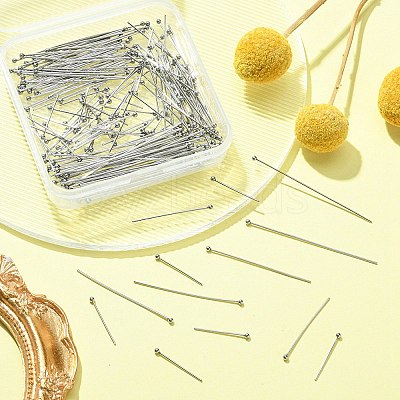 200Pcs 4 Styles 304 Stainless Steel Ball Head Pins for Craft Jewelry Making STAS-YW0001-71-1