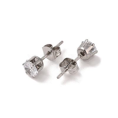 3 Pairs 3 Styles Christmas 304 Stainless Steel Hoop & Studs Earrings Set for Women EJEW-K279-11A-P-1