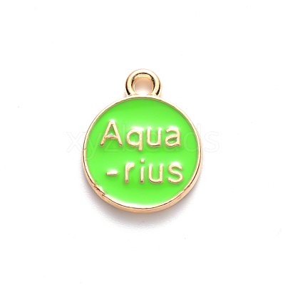 Alloy Enamel Pendants X-ENAM-S124-01A-06J-1