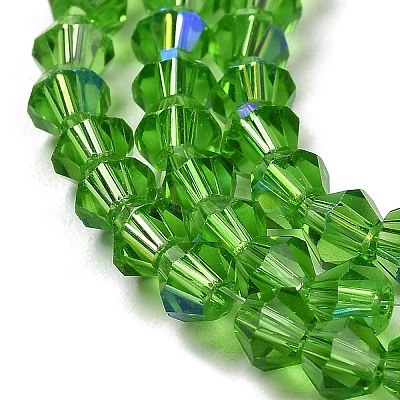 Transparent Electroplate Glass Beads Strands EGLA-A039-T2mm-L03-1