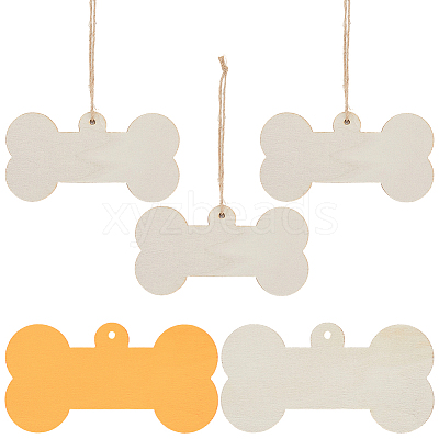 Unfinished Blank Wooden Big Pendants Kit WOOD-WH20014-003A-1