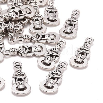 Tibetan Style Alloy Pendants TIBEP-GC147-AS-NR-1