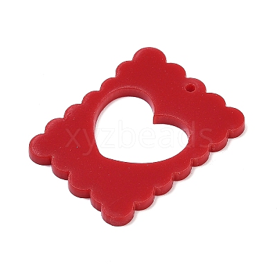 Opaque Acrylic Pendants FIND-K017-12B-1