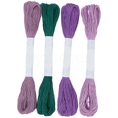 4 Skeins 4 Colors 6-Ply Cotton Embroidery Floss EMBR-WH20001-003C-1