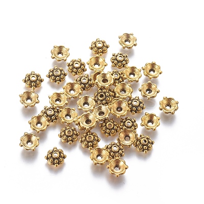 Tibetan Style Alloy Caps GLF0664Y-1