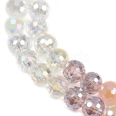 Electroplate Glass Beads Strands EGLA-B011-05B-8mm-1