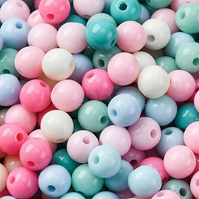 Opaque Acrylic Beads SACR-Q004-01E-1