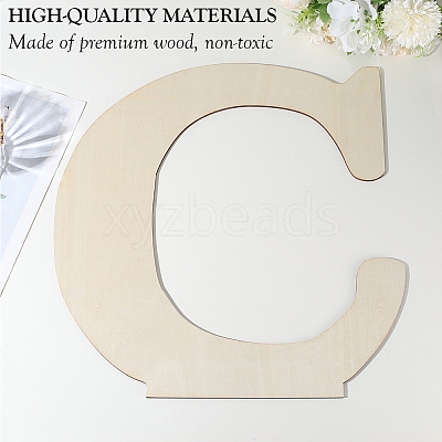 Letter Unfinished MDF Sheets WOOD-WH20012-008C-1