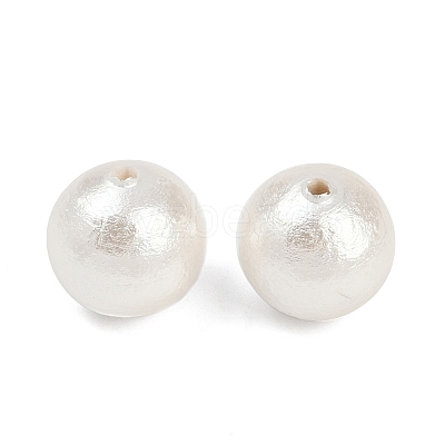 Compressed Cotton Pearl Beads WOVE-V001-A01-12mm-1