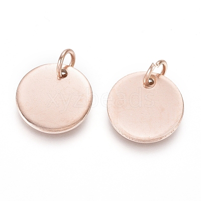 Ion Plating(IP) 304 Stainless Steel Charms EJEW-L238-03D-RG-1