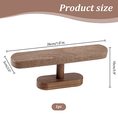 Wood T Bar Bracelet Display Stands ODIS-WH0061-39-1