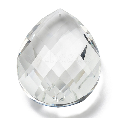 Transparent Glass Pendants GLAA-R223-03G-1