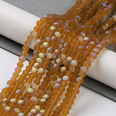 Transparent Glass Beads Strands EGLA-A044-T4mm-MB02-1