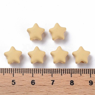 Spray Painted Acrylic Beads X-MACR-S373-45-O07-1