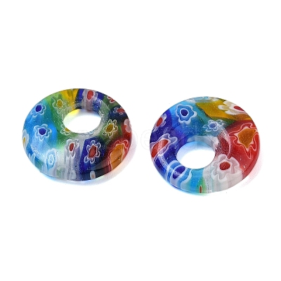 Handmade Millefiori Glass Pendants LAMP-G166-07-1