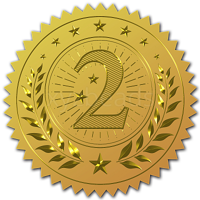 Self Adhesive Gold Foil Embossed Stickers DIY-WH0211-116-1