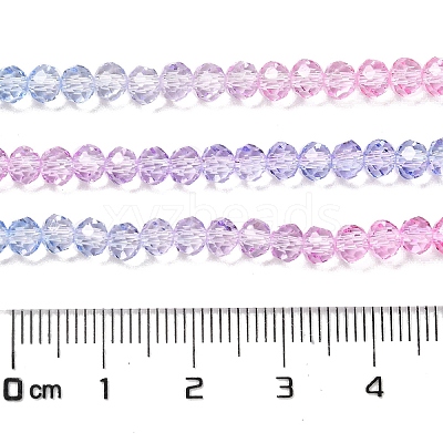 Transparent Painted Glass Beads Strands DGLA-A034-T3mm-A08-1