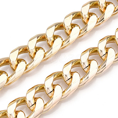 Aluminum Faceted Curb Chains CHA-N003-39KCG-1
