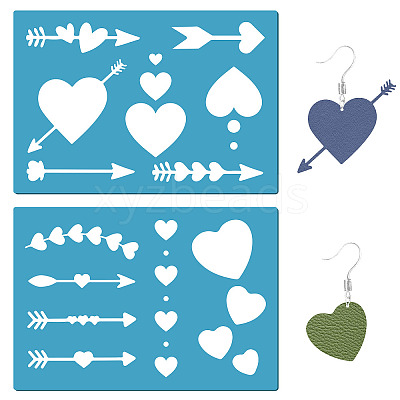 Acrylic Earring Handwork Template DIY-WH0359-033-1
