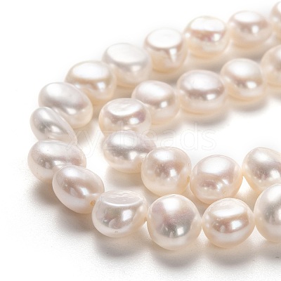 Natural Cultured Freshwater Pearl Beads Strands PEAR-L033-52-01-1