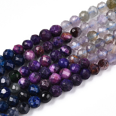 Natural Mixed Gemstone Beads Strands G-D080-A01-02-04-1