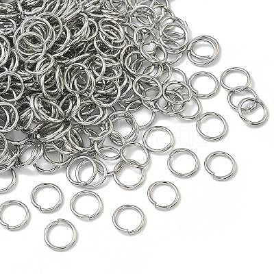 Non-Tarnish 304 Stainless Steel Open Jump Rings X-STAS-E067-08-10mm-1