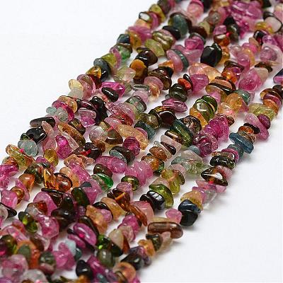 Natural Multicolor Tourmaline Beads Strands G-F328-37-1