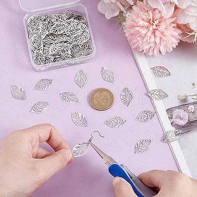 200Pcs Iron Filigree Pendants IFIN-HY0001-12-1