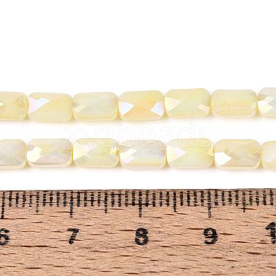 Anti-Tarnish Electroplate Glass Beads Strands GLAA-T025-29H-1