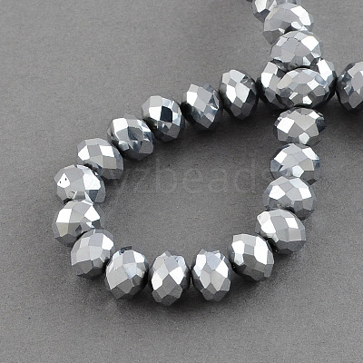 Electroplate Glass Bead Strands EGLA-R080-12mm-01-1