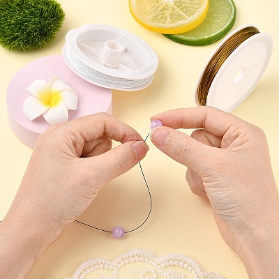 3 Rolss 3 Colors Tiger Tail Craft Wire FIND-YW0007-80-1