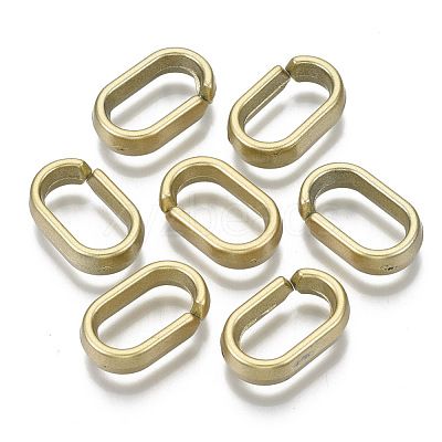 Opaque Spray Painted Acrylic Linking Rings OACR-S021-65A-B02-1