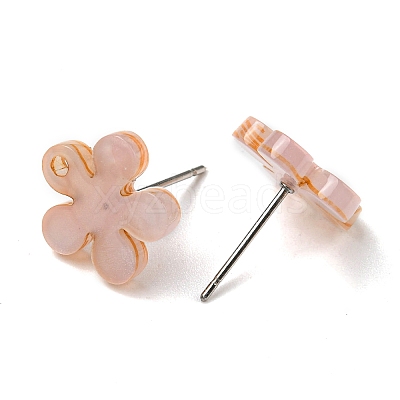 Acrylic Stud Earring Findings OACR-E021-02P-1