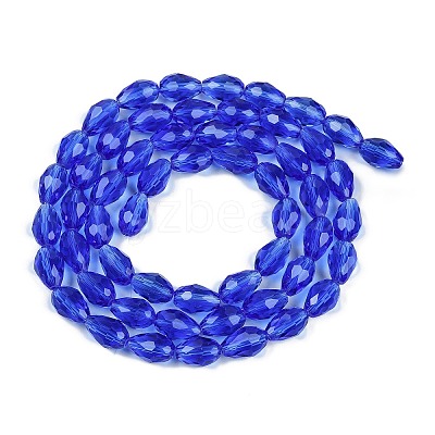 Transparent Glass Beads Strands EGLA-N013-T8mm-D11-1
