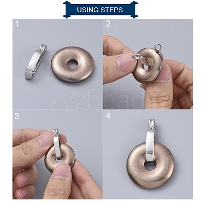 Brass Donut Bails X-KK356-NF-1