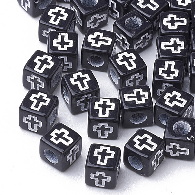 Craft Style Acrylic Beads MACR-Q226-01B-1