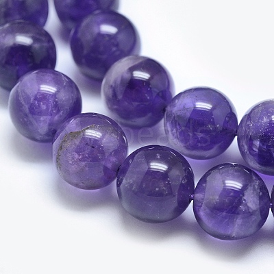 Natural Amethyst Beads Strands G-E481-03-8mm-1