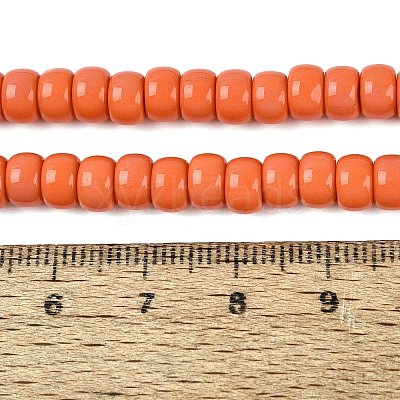 Opaque Glass Beads Strands GLAA-NH0002-B01-C05-1