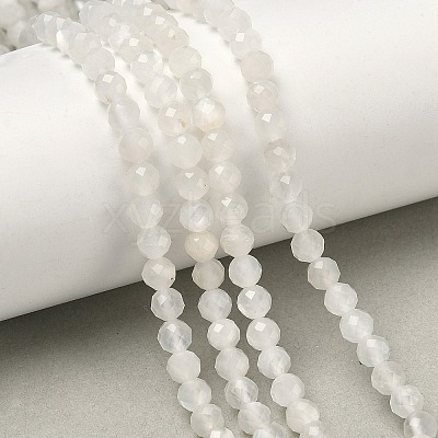 Natural White Moonstone Beads Strands G-B168-A12-4mm-1
