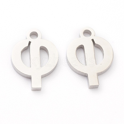 Non-Tarnish 304 Stainless Steel Charms STAS-G244-01F-1