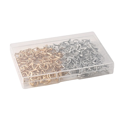 40Pcs 2 Colors Alloy Swivel Snap Hook Clasps FIND-FS0004-73C-1