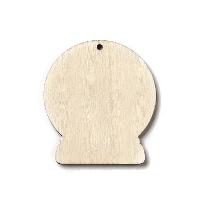 Single Face Printed Wood Pendants LS-WOOD-H102-02B-1