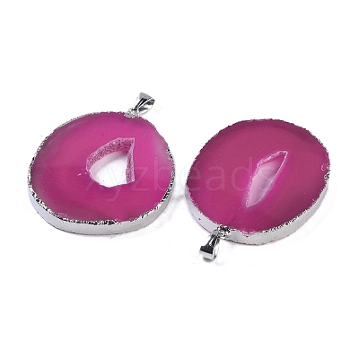 Natural Agate Big Pendants KK-F868-29P-03-1