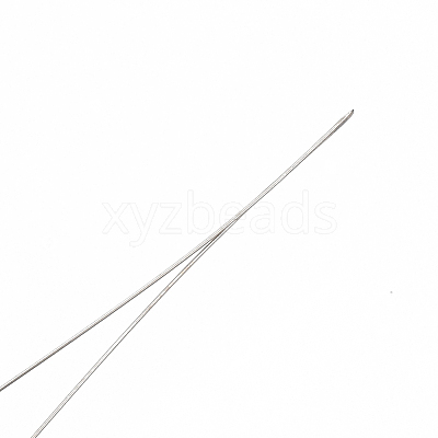 Iron Big Eye Beading Needles TOOL-N006-02-01-1