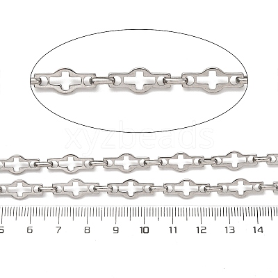 304 Stainless Steel Hollow Cross Link Chains CHS-S012-14P-1