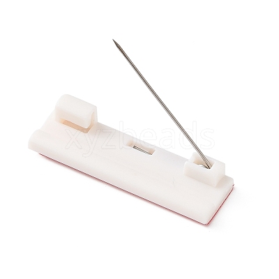 Plastic Adhesive Back Bar Pins with Platinum Iron Pins KY-D025-01A-04-1