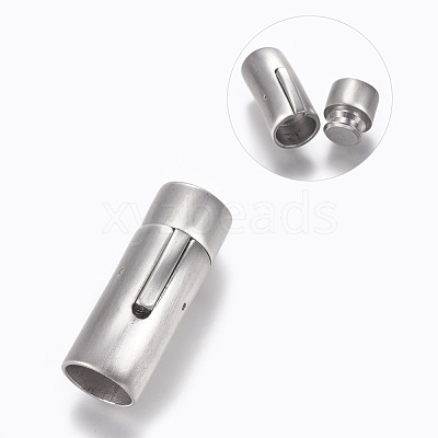 304 Stainless Steel Bayonet Clasps STAS-A035A-10MP-1