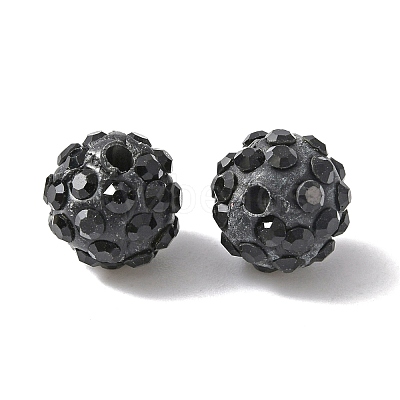Handmade Polymer Clay Rhinestone Beads CLAY-WH0010-01B-1
